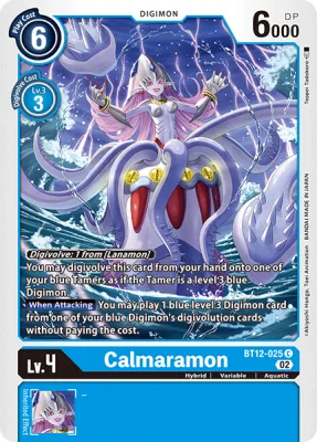 Calmaramon, Digimon card BT12-025