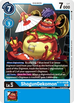 ShogunGekomon, Digimon card BT12-026