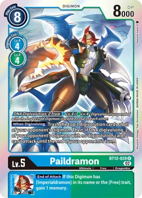 Paildramon, Digimon card BT12-028
