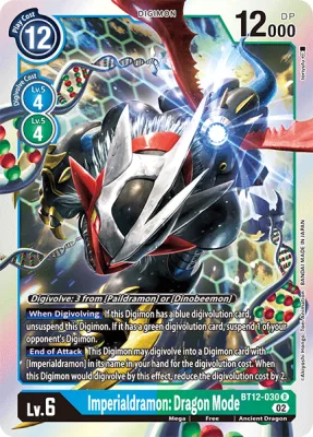 Imperialdramon: Dragon Mode, Digimon card BT12-030