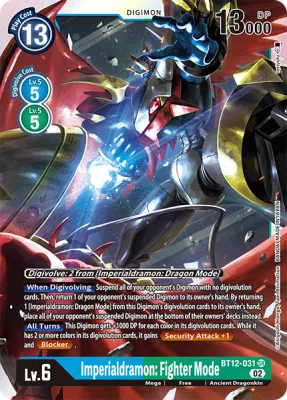 Imperialdramon: Fighter Mode, Digimon card BT12-031