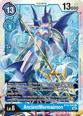 AncientMermaimon, Digimon card BT12-032