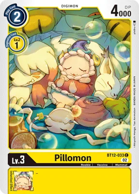Pillomon, Digimon card BT12-033