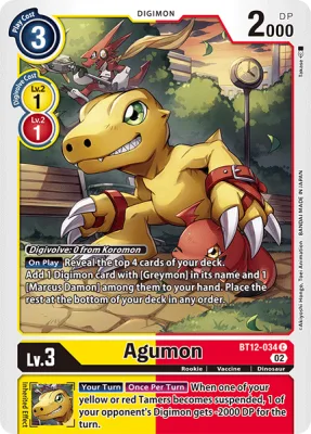 Agumon, Digimon card BT12-034