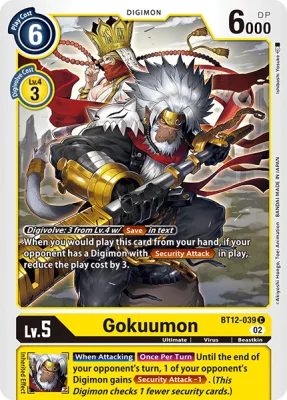 Gokuumon, Digimon card BT12-039