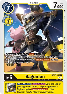 Sagomon, Digimon card BT12-040