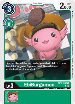 EbiBurgamon, Digimon card BT12-045