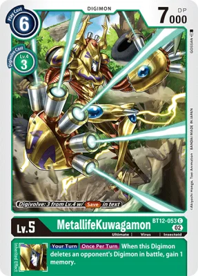 MetallifeKuwagamon, Digimon card BT12-053