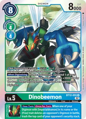 Dinobeemon, Digimon card BT12-055