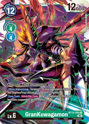 GranKuwagamon, Digimon card BT12-056