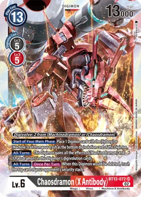 Chaosdramon (X Antibody), Digimon card BT12-072