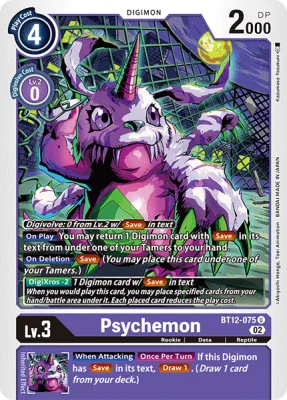 Psychemon, Digimon card BT12-075