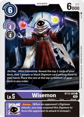 Wisemon, Digimon card BT12-080