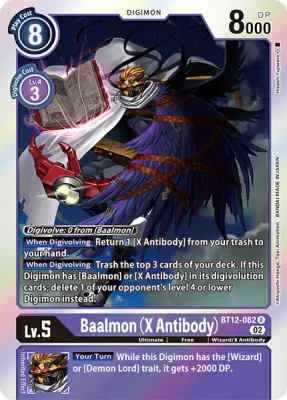 Baalmon (X Antibody), Digimon card BT12-082