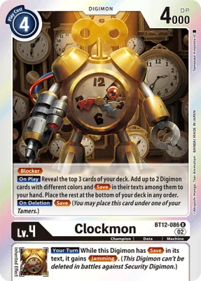 Clockmon, Digimon card BT12-086