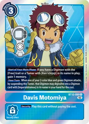 Davis Motomiya, Digimon card BT12-090