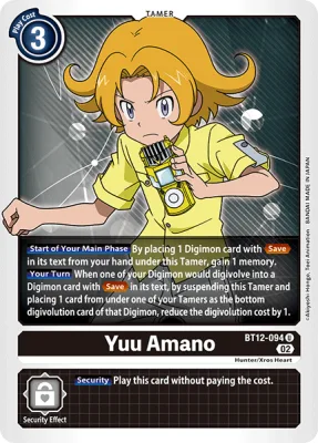 Yuu Amano, Digimon card BT12-094