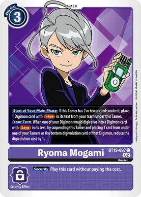 Ryoma Mogami, Digimon card BT12-097