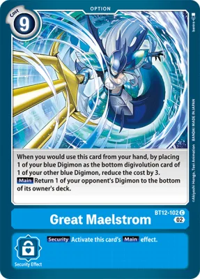 Great Maelstrom, Digimon card BT12-102