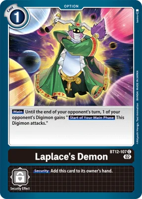 Laplace's Demon, Digimon card BT12-107