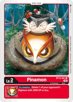 Pinamon, Digimon card BT13-001