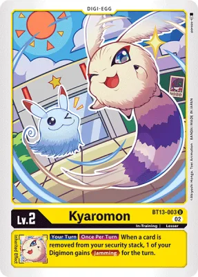 Kyaromon, Digimon card BT13-003