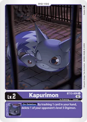 Kapurimon, Digimon card BT13-006