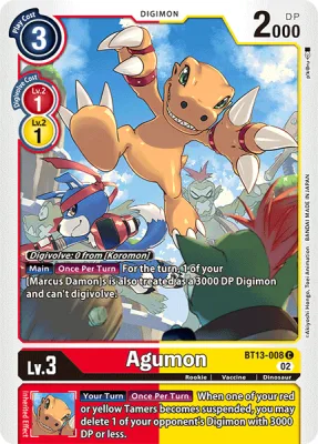 Agumon, Digimon card BT13-008