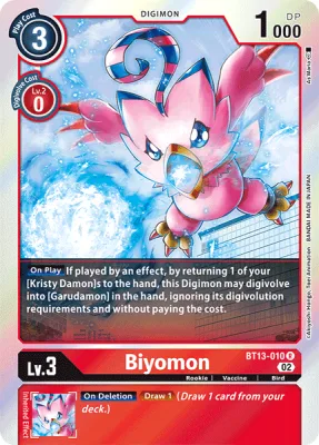 Biyomon, Digimon card BT13-010