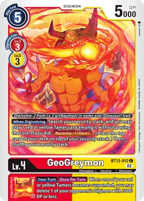 GeoGreymon, Digimon card BT13-012