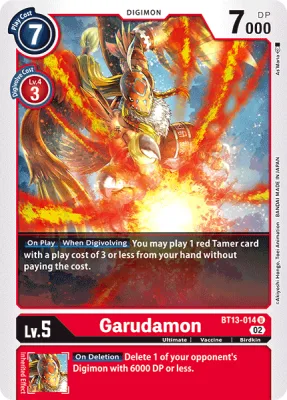 Garudamon, Digimon card BT13-014