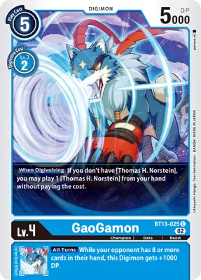 GaoGamon, Digimon card BT13-025