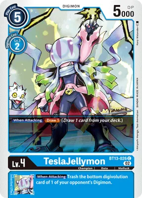 TeslaJellymon, Digimon card BT13-026