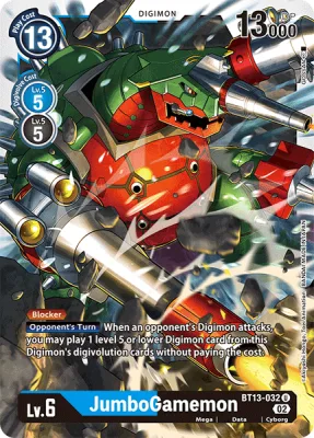 JumboGamemon, Digimon card BT13-032