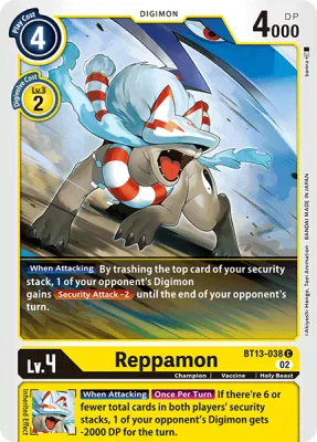 Reppamon, Digimon card BT13-038