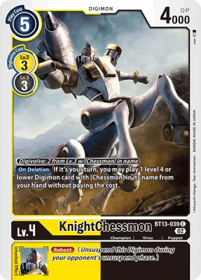KnightChessmon, Digimon card BT13-039