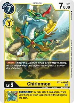 Chirinmon, Digimon card BT13-041