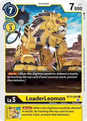 LoaderLeomon, Digimon card BT13-043