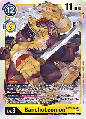 BanchoLeomon, Digimon card BT13-044