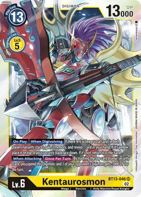 Kentaurosmon, Digimon card BT13-046