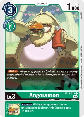 Angoramon, Digimon card BT13-047