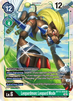 Leopardmon: Leopard Mode, Digimon card BT13-058