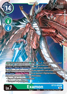 Examon, Digimon card BT13-059