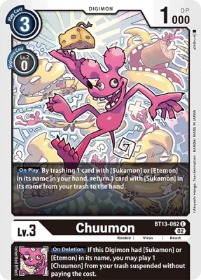 Chuumon, Digimon card BT13-062