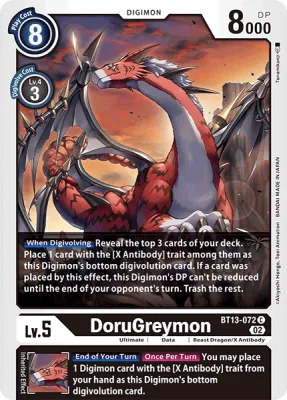 DoruGreymon, Digimon card BT13-072
