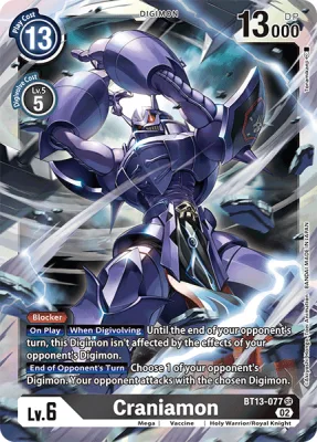 Craniamon, Digimon card BT13-077