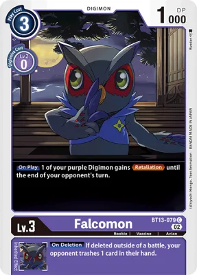 Falcomon, Digimon card BT13-079
