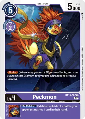 Peckmon, Digimon card BT13-082