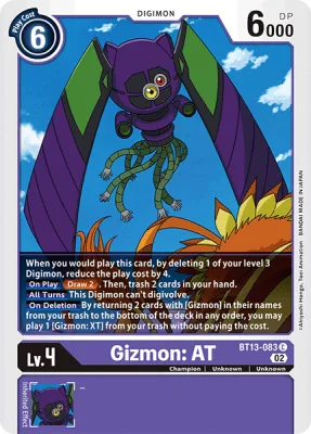 Gizmon: AT, Digimon card BT13-083