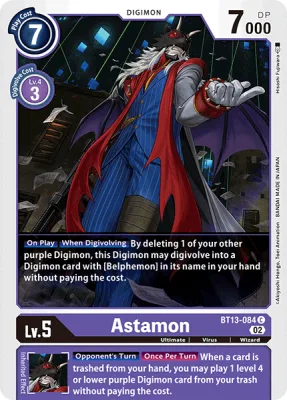Astamon, Digimon card BT13-084